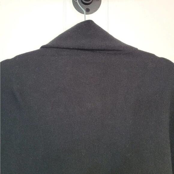 Love Token Poncho Cardigan Sweater Womens Size Medium Large Black Minimalist NEW - Picture 11 of 14